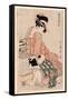 Okarakuri-Kitagawa Utamaro-Framed Stretched Canvas