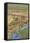 Okavango Delta Aerial-Michele Westmorland-Framed Stretched Canvas