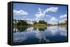Okavango Lagoon Reflection-null-Framed Stretched Canvas