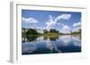 Okavango Lagoon Reflection-null-Framed Photographic Print