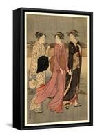 Okawabata Yuryo-Torii Kiyonaga-Framed Stretched Canvas