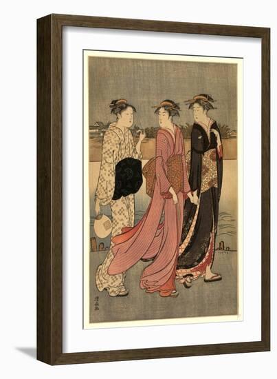 Okawabata Yuryo-Torii Kiyonaga-Framed Giclee Print