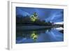 Okayama Castle at Dusk, Okayama, Okayama Prefecture, Japan-Ian Trower-Framed Photographic Print