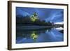 Okayama Castle at Dusk, Okayama, Okayama Prefecture, Japan-Ian Trower-Framed Photographic Print