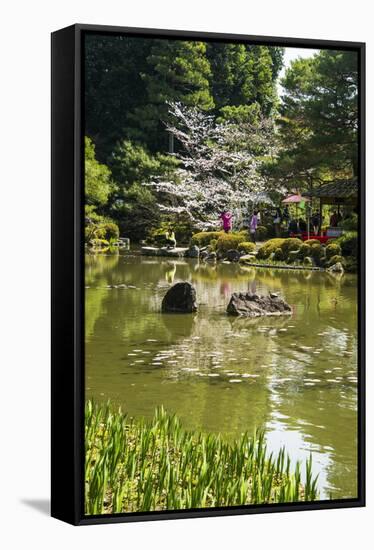 Okazaki Park in the Heian Jingu Shrine, Kyoto, Japan, Asia-Michael Runkel-Framed Stretched Canvas