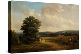 Okehampton, Devon (Oil on Canvas)-Alfred Vickers-Stretched Canvas