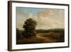 Okehampton, Devon (Oil on Canvas)-Alfred Vickers-Framed Giclee Print