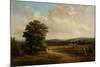 Okehampton, Devon (Oil on Canvas)-Alfred Vickers-Mounted Giclee Print