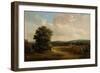 Okehampton, Devon (Oil on Canvas)-Alfred Vickers-Framed Giclee Print