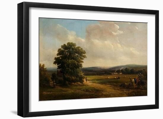 Okehampton, Devon (Oil on Canvas)-Alfred Vickers-Framed Giclee Print