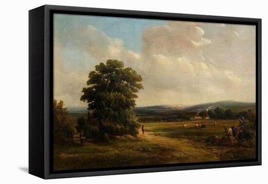 Okehampton, Devon (Oil on Canvas)-Alfred Vickers-Framed Stretched Canvas