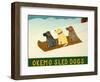 Okemo Sled Dogs-Stephen Huneck-Framed Giclee Print