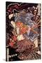 Oki No Jiro Hiroari Killing a Monstrous Tengu-Kuniyoshi Utagawa-Stretched Canvas