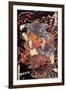 Oki No Jiro Hiroari Killing a Monstrous Tengu-Kuniyoshi Utagawa-Framed Giclee Print