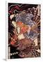 Oki No Jiro Hiroari Killing a Monstrous Tengu-Kuniyoshi Utagawa-Framed Giclee Print
