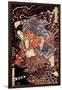 Oki No Jiro Hiroari Killing a Monstrous Tengu-Kuniyoshi Utagawa-Framed Giclee Print