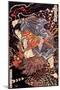 Oki No Jiro Hiroari Killing a Monstrous Tengu-Kuniyoshi Utagawa-Mounted Premium Giclee Print