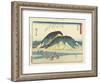Okitsu, 1837-1844-Utagawa Hiroshige-Framed Giclee Print
