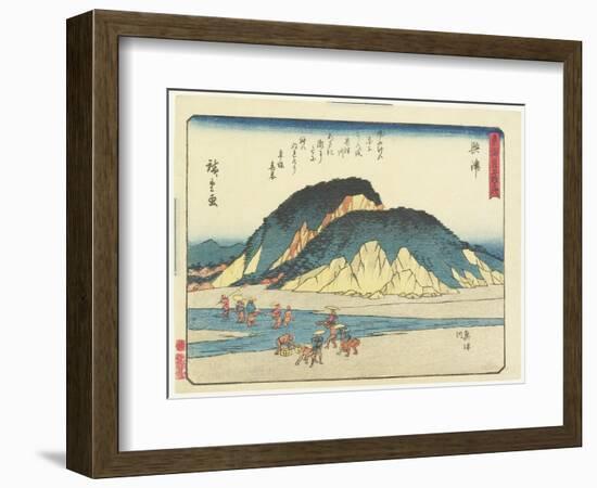 Okitsu, 1837-1844-Utagawa Hiroshige-Framed Giclee Print