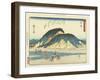 Okitsu, 1837-1844-Utagawa Hiroshige-Framed Giclee Print