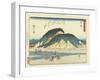 Okitsu, 1837-1844-Utagawa Hiroshige-Framed Giclee Print