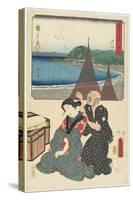 Okitsu, August 1854-Utagawa Hiroshige-Stretched Canvas