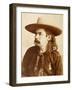 Oklahoma Bill's Wild West Performer & Cornetist-J.D. Maxwell-Framed Art Print