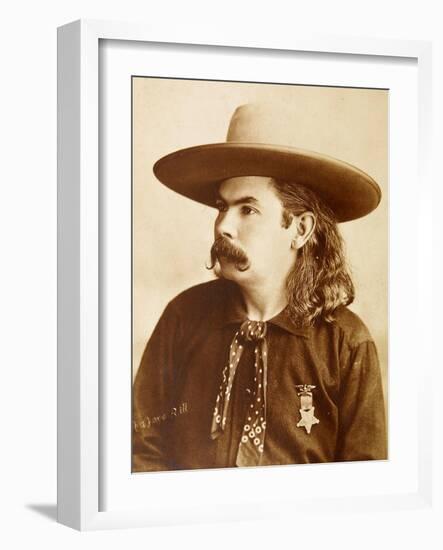 Oklahoma Bill's Wild West Performer & Cornetist-J.D. Maxwell-Framed Art Print