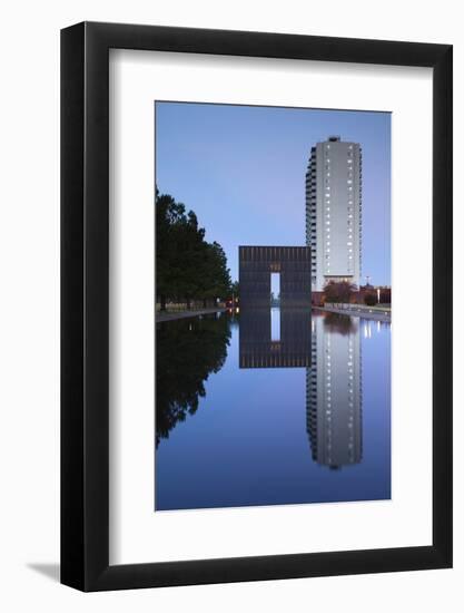 Oklahoma City National Memorial, Oklahoma City, Oklahoma, USA-Walter Bibikow-Framed Photographic Print