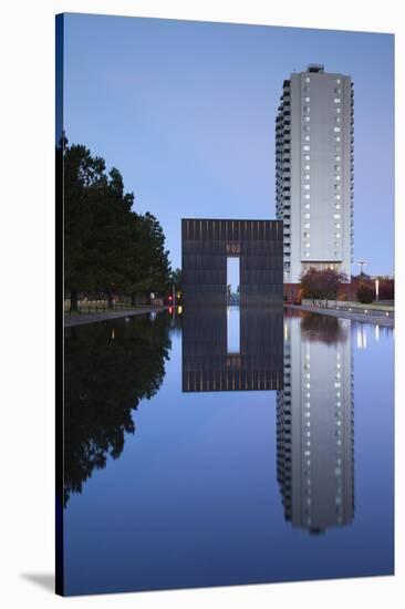 Oklahoma City National Memorial, Oklahoma City, Oklahoma, USA-Walter Bibikow-Stretched Canvas