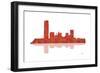 Oklahoma City Oklahoma Skyline 1-Marlene Watson-Framed Giclee Print