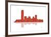 Oklahoma City Oklahoma Skyline 1-Marlene Watson-Framed Giclee Print