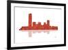 Oklahoma City Oklahoma Skyline 1-Marlene Watson-Framed Giclee Print