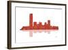 Oklahoma City Oklahoma Skyline 1-Marlene Watson-Framed Giclee Print