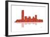 Oklahoma City Oklahoma Skyline 1-Marlene Watson-Framed Giclee Print