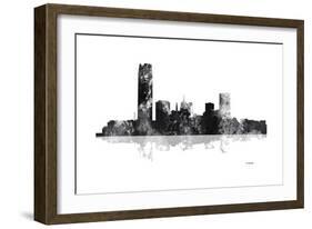 Oklahoma City Oklahoma Skyline BG 1-Marlene Watson-Framed Giclee Print