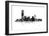 Oklahoma City Oklahoma Skyline BG 1-Marlene Watson-Framed Giclee Print