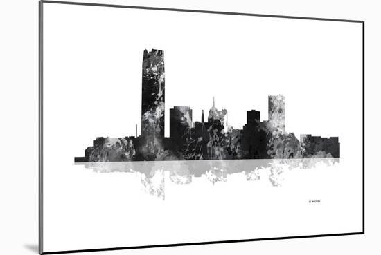 Oklahoma City Oklahoma Skyline BG 1-Marlene Watson-Mounted Giclee Print