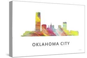 Oklahoma City Oklahoma Skyline-Marlene Watson-Stretched Canvas