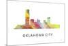 Oklahoma City Oklahoma Skyline-Marlene Watson-Mounted Giclee Print