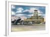 Oklahoma City, Oklahoma - Will Rogers Field Admin Building-Lantern Press-Framed Art Print
