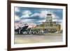 Oklahoma City, Oklahoma - Will Rogers Field Admin Building-Lantern Press-Framed Premium Giclee Print