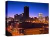 Oklahoma City Skyline Viewed from Bricktown District, Oklahoma, USA-Richard Cummins-Stretched Canvas