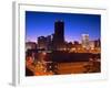 Oklahoma City Skyline Viewed from Bricktown District, Oklahoma, USA-Richard Cummins-Framed Photographic Print