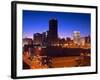 Oklahoma City Skyline Viewed from Bricktown District, Oklahoma, USA-Richard Cummins-Framed Photographic Print