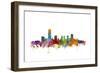 Oklahoma City Skyline-Michael Tompsett-Framed Premium Giclee Print