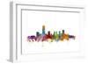 Oklahoma City Skyline-Michael Tompsett-Framed Premium Giclee Print