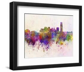 Oklahoma City Splatter Skyline-null-Framed Art Print