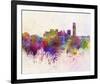 Oklahoma City Splatter Skyline-null-Framed Art Print