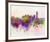 Oklahoma City Splatter Skyline-null-Framed Art Print